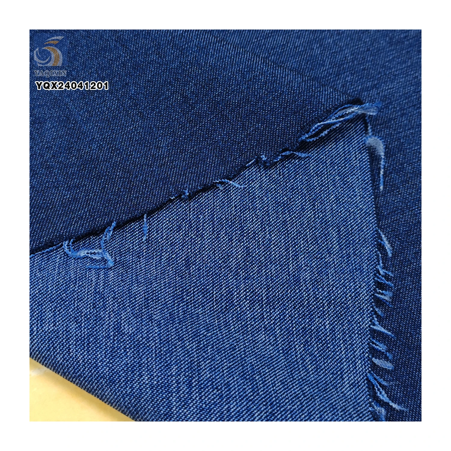 MOQ 5 Meters Wholesale 200gsm Jeans 100% Cotton Denim Washed Fabric 6 OZ Dark Denim Fabric for Sale - 图片 6