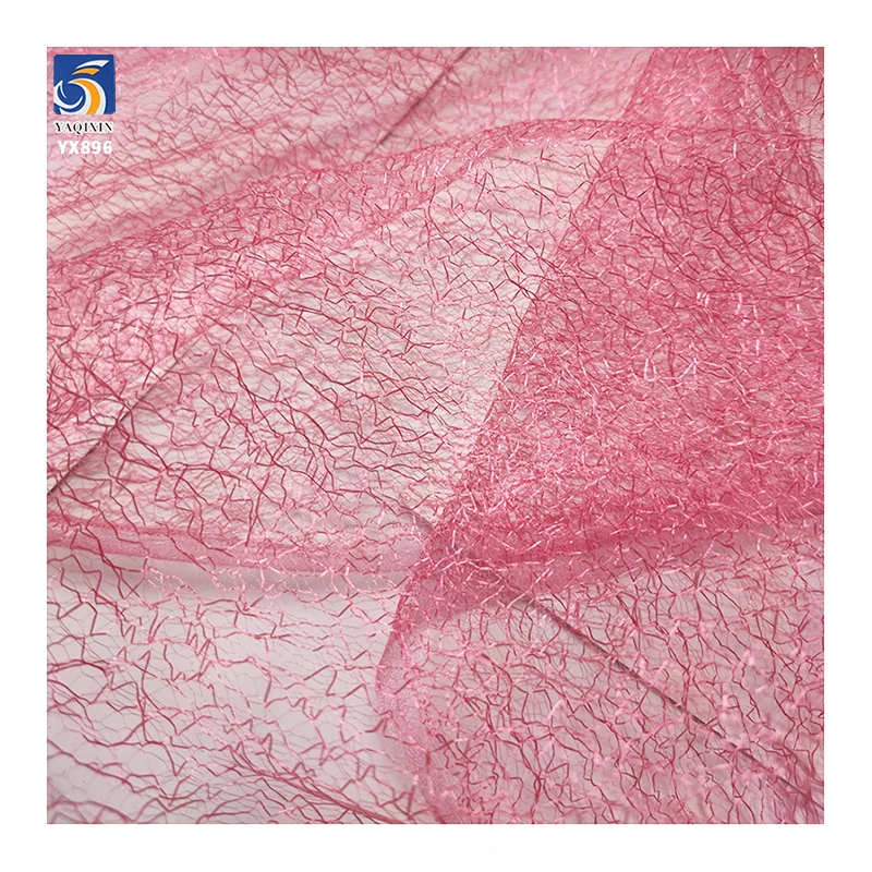 YX896 2026 100% Polyester 300D Mesh Plain Tulle Fabric Knitted Spider Web Mesh Halloween Fabric