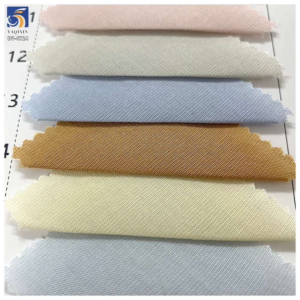 DV-6724 95g Lightweight Eco Friendly 100% Lyocell Silk Touch Chiffon Fabric Ice Silk Soft for Womens Summer Apparel - 图片 5