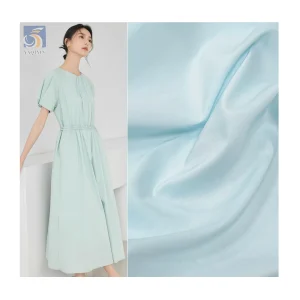 Wholesale A2303 Cotton Fabric 95g 35% Polyester 65% Cotton Poplin Breathable Soft Woven Plain Style From China Factories