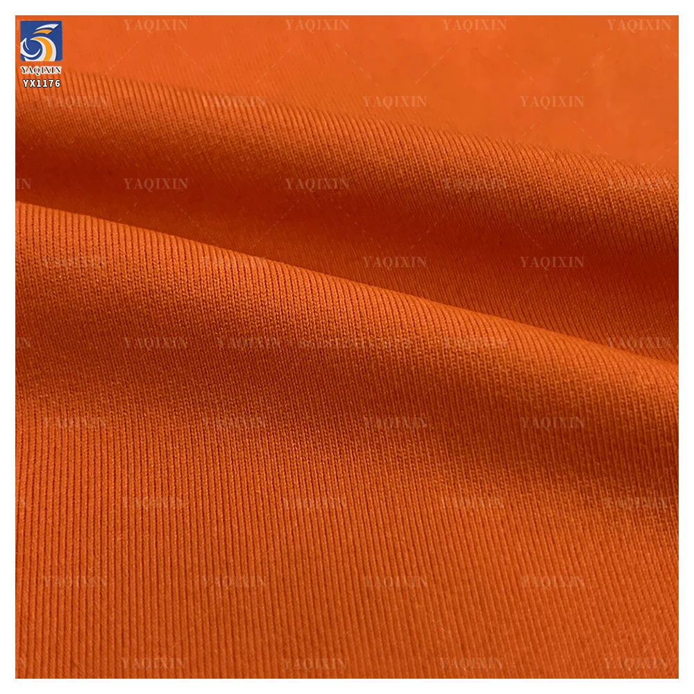 YX1176 87% Polyester 13% Spandex 180gsm Wear Yoga Wear T-Shirt Fitness Sports Fabric Cotton-Like Single-Sided Knitted Wicking - 图片 4