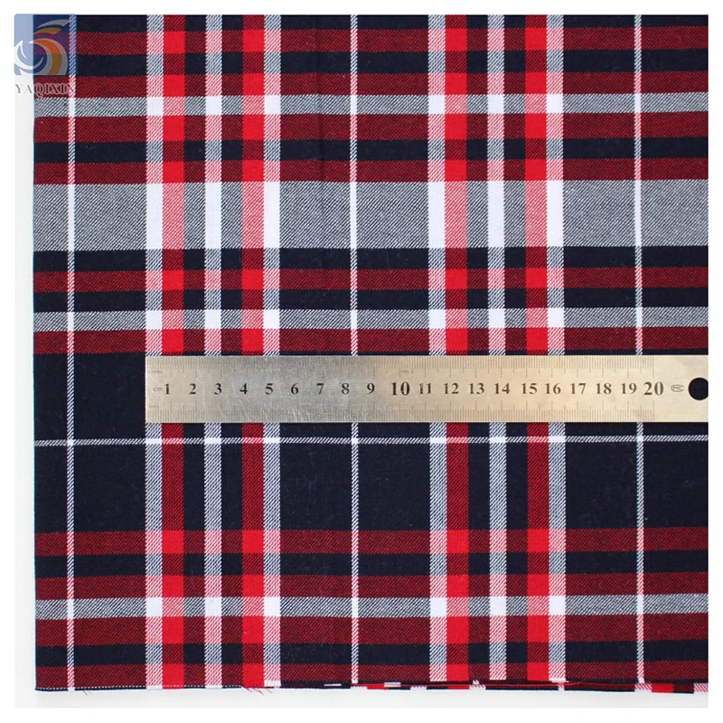 300D Classic Scotland Custom Plaid Check Shirt Fabrics Cotton TC Yarn Dyed Woven Fabric for Shirts Skirts Uniforms - 图片 4