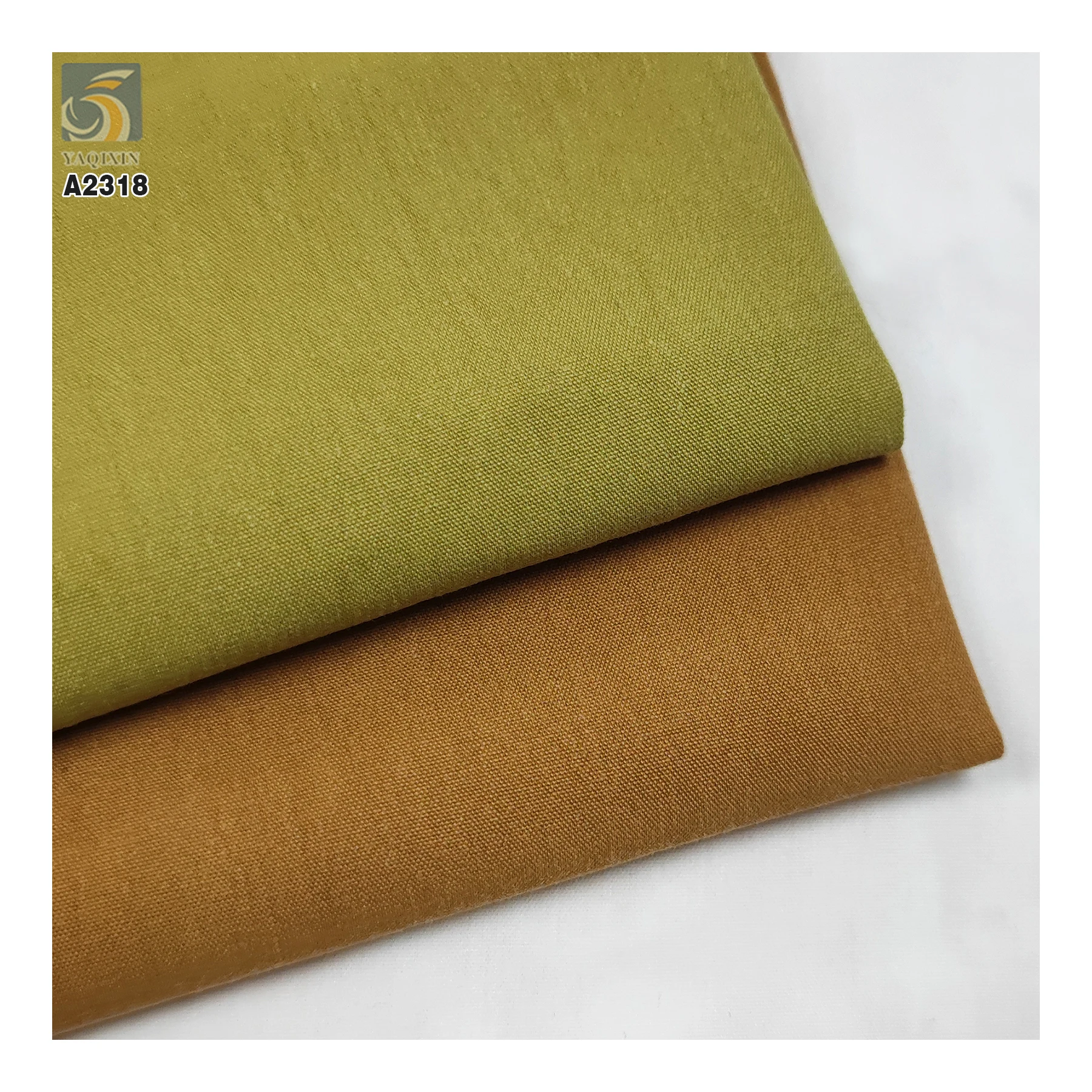 A2318 130gsm Washed 65 Cotton 35 Nylon Poplin Fabric High Quality Women's Shirts Wholesale Price Per Meter - 图片 5