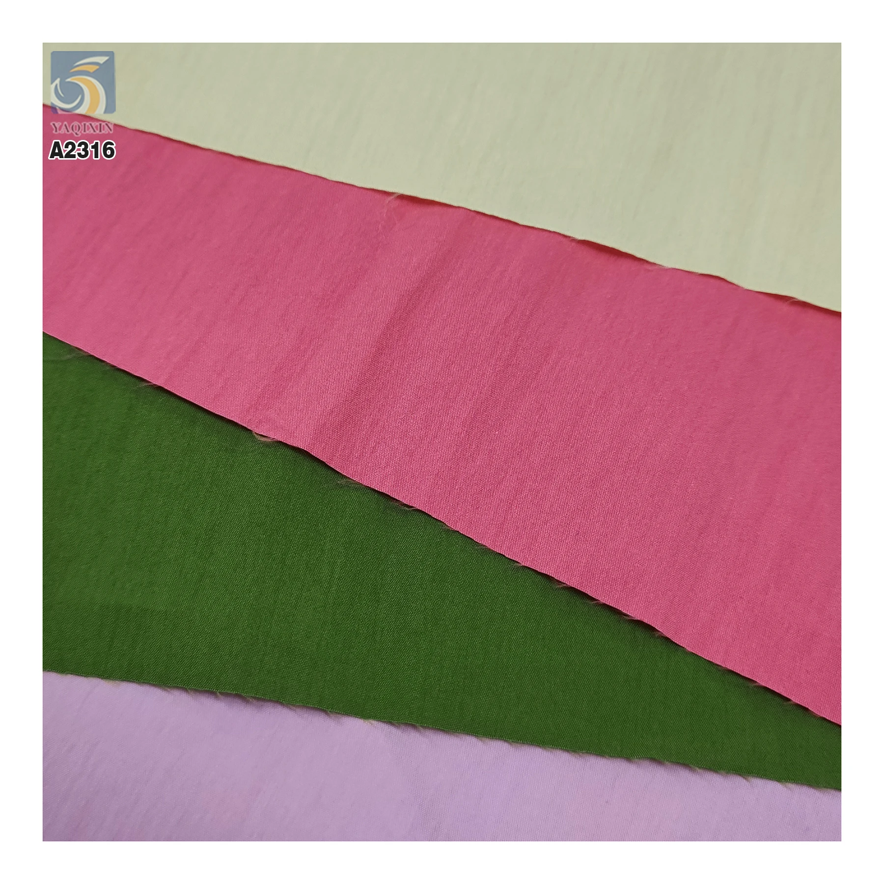 A2316 Good Quality Light Weight Wrinkled Plain Washed 60S 105gsm 50 Cotton 50 Polyester Fabric Blend for Shirts - 图片 4
