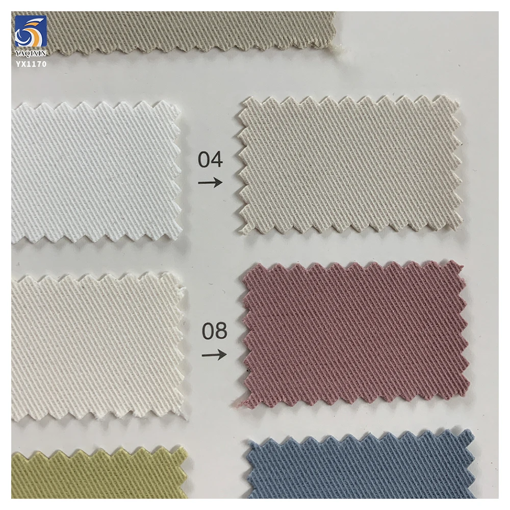 YX1170 Thicken 280gsm 100% Polyester 3/3 Twill Washed Fabric 1 Meter Plain Dyed Polyester Twill Trench Coat Dress Fabric - 图片 2