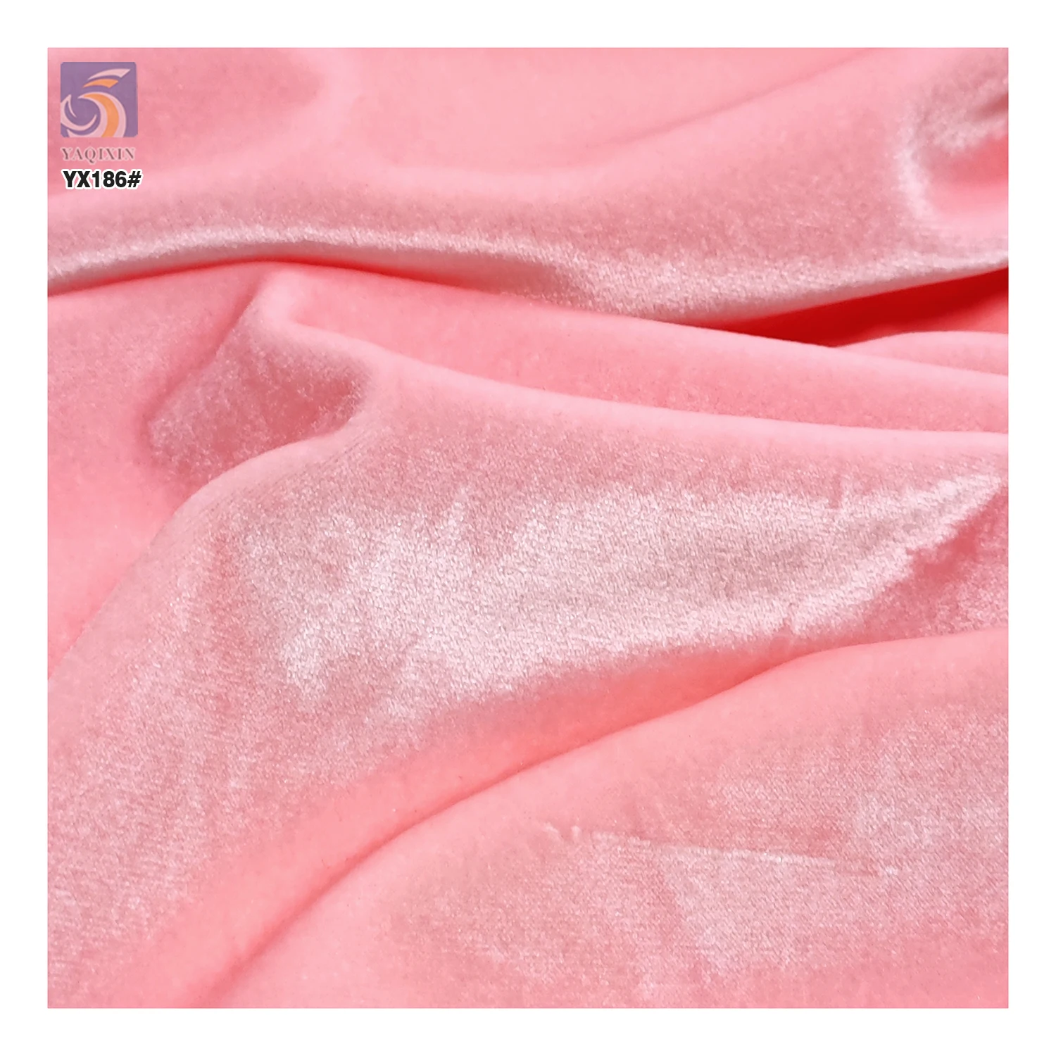 YX186 High Quality 280gsm 92% Polyester 8% Spandex Sunshine Stretch Velvet Fabric Soft Knitted Design Party Dresses Sofas - 图片 6