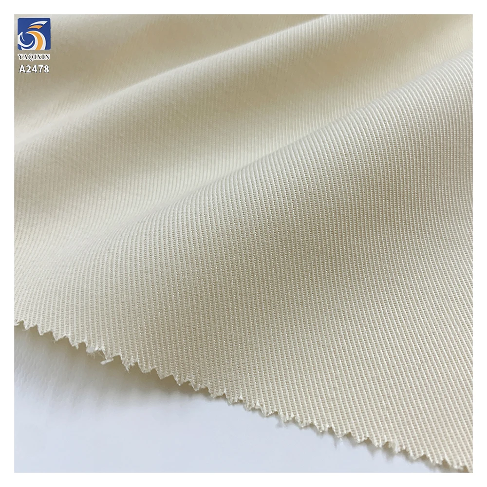 A2478 Cheap 180g/m Twill Sand Washing Fabric Beige Woven 60% Lyocell 40% Cotton Twill Pants Fabric Sales by the Meters - 图片 3