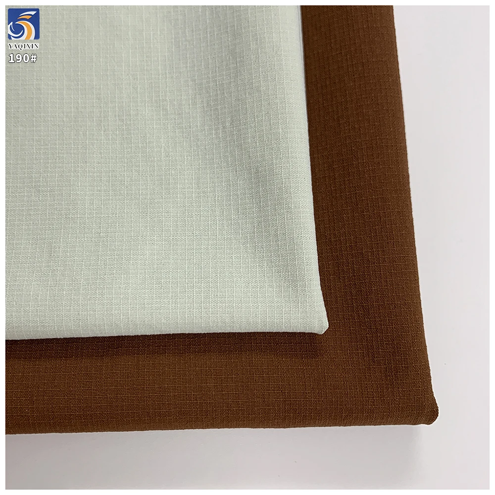 Y-190 70D 140g Anti-Wrinkle 90% Nylon 10% Spandex Matte Mini Grid Water Repellent High Stretch Fabric for Casual Wear Shorts - 图片 3