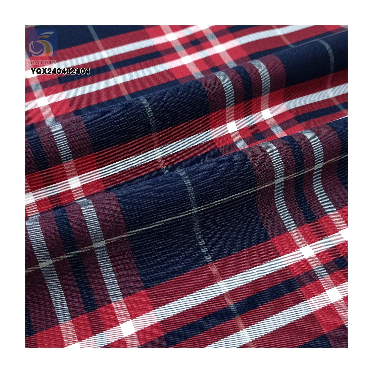 High Quality 190gsm 60 Cotton 40 Polyester 60 Cotton 40 Polyester Yarn Dyed Plaid Fabric Girls School Uniform Ghana African - 图片 6