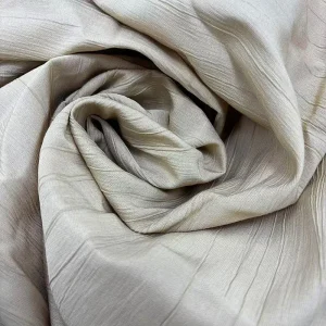 YX844 120gsm Striped Wrinkled Texture Vintage Dress Fabric 80% Cotton 15% Nylon 5% Linen Crepe Chiffon Fabric for Pants