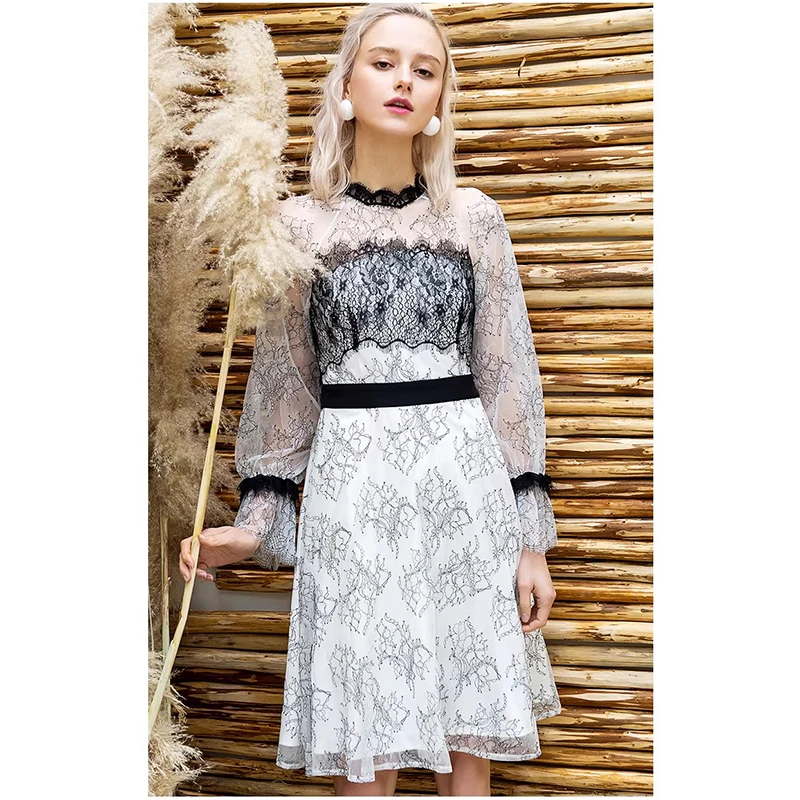 YX1245 Latest Inexpensive Two-tone Eyelash Lace Fabric Fashion Clothing Arabs Lace Women's Skirt Tulle Fabric Cheap 1 Yard - 图片 3