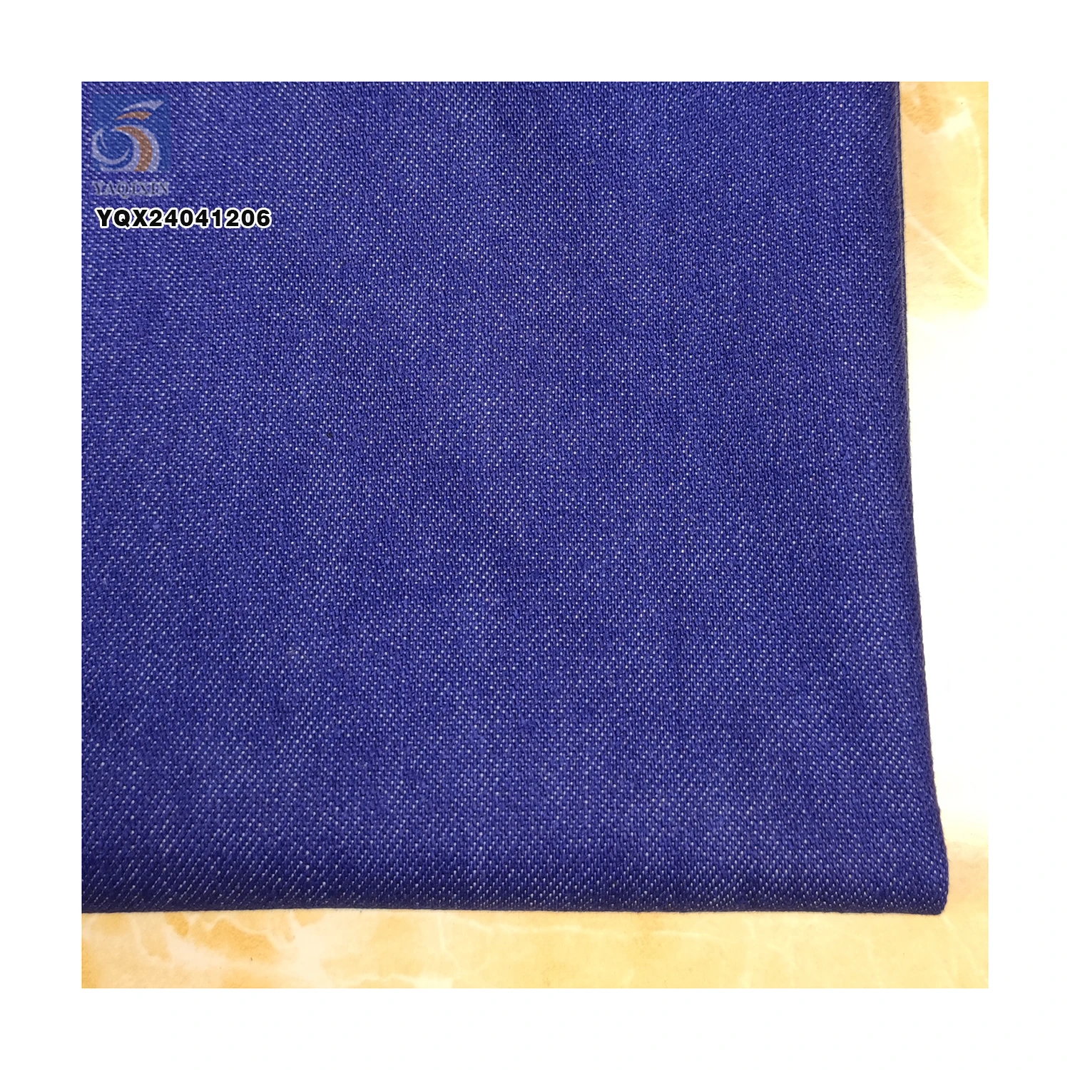 Wholesale Distressed Faded Denim Fabric Breathable Soft 210gsm 80% Cotton 20% Polyester Vintage Denim Jeans Fabric - 图片 6