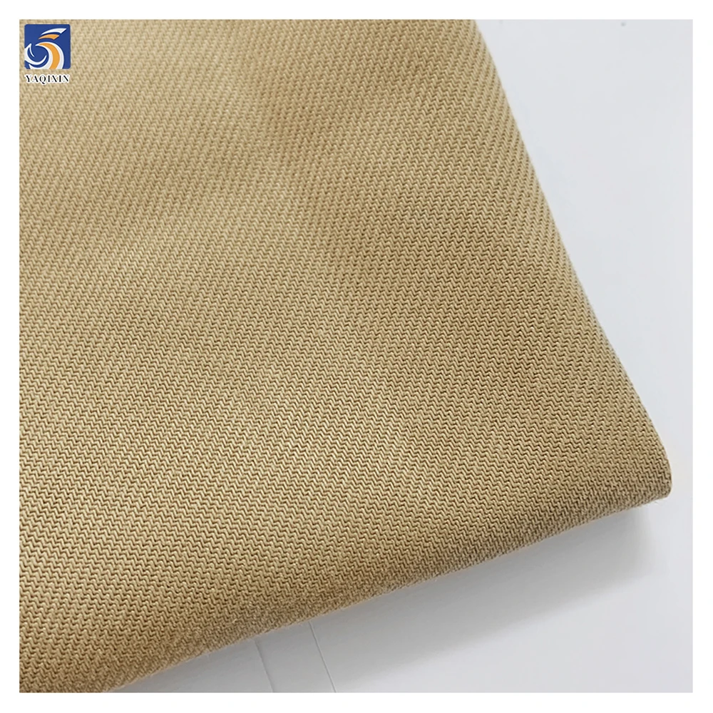 A2472 300gsm Heavyweight Khaki Lyocell Twill Fabrics Wholesale 40% Cotton 60% Lyocell Fabric for Men's Shirt Jacket - 图片 2