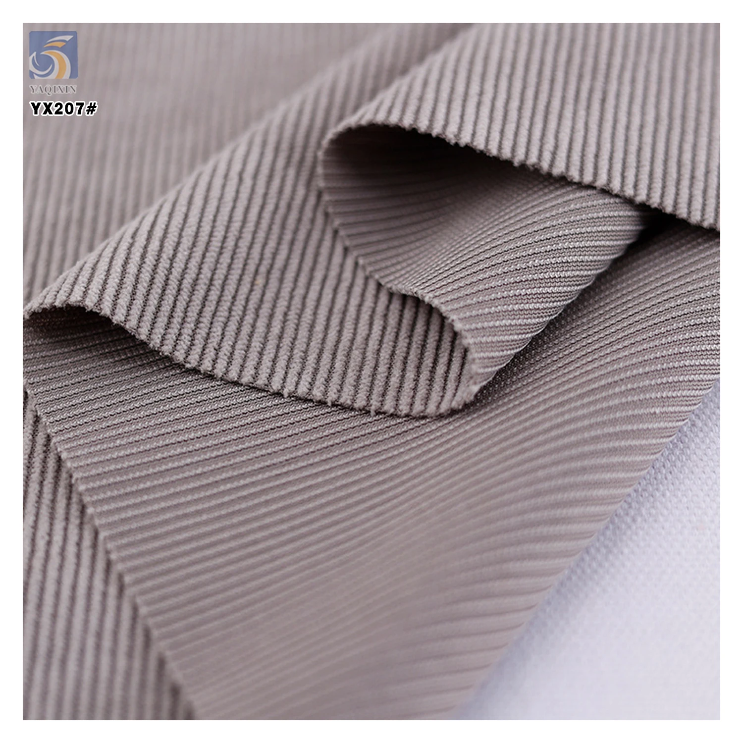 YX207 China Manufacturer 330gsm Heavyweight 12 Wale Stretch 97% Cotton 3% Elastane Corduroy Fabrics for Women Dresses - 图片 5