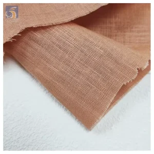 YX2377-1 Wholesale 120gsm Washed 100% Linen Fabric for Men Shirt