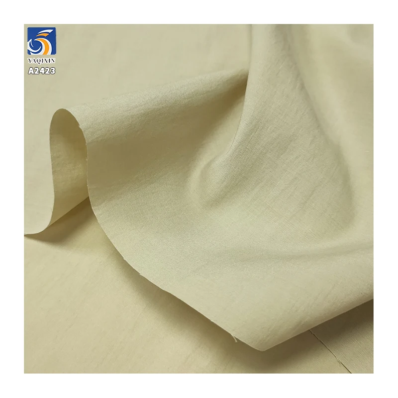 A2423 110g/m² Lightweight 60% Cotton 40% Lyocell Blended 60s Poplin Polyester Cotton Washed Fabric Shirt Dress Fabric - 图片 4