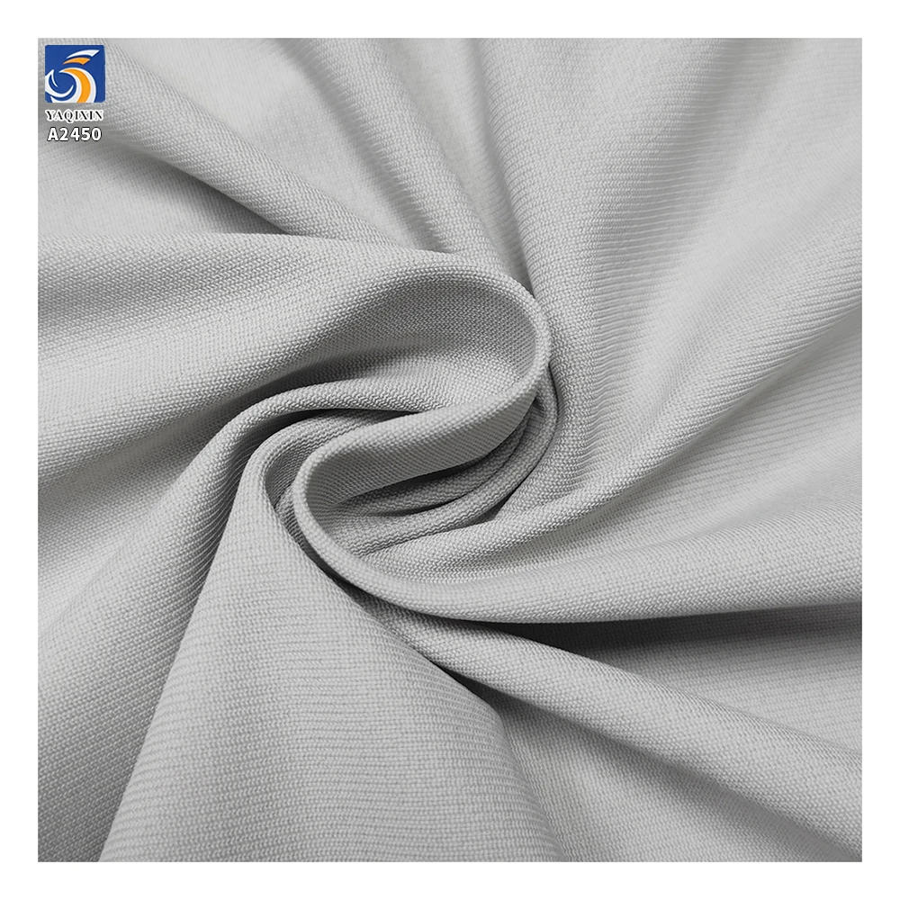 A2450 210gsm Textured Woven Plain Poplin Navy Blue Fabric 47% Polyester 53% Composite Material Stretch Thin Pants Fabric - 图片 4