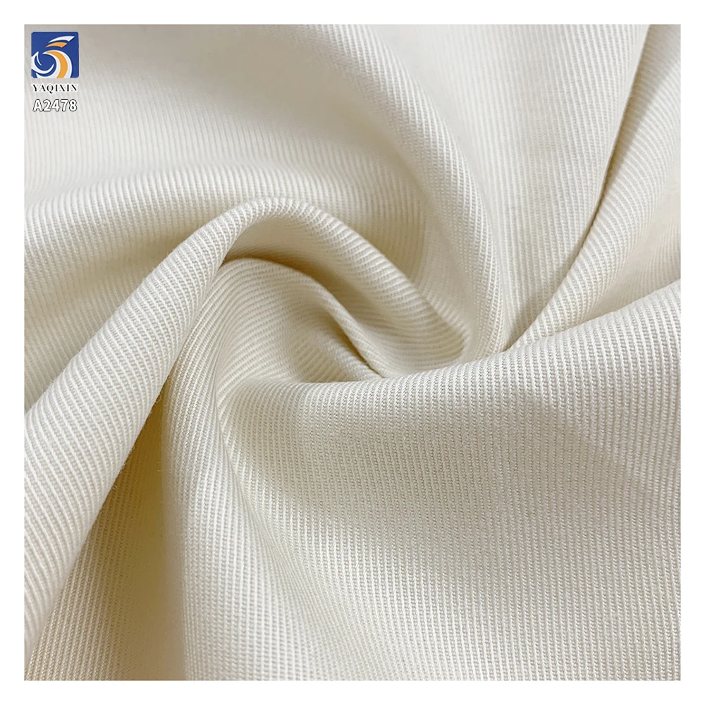 A2478 Cheap 180g/m Twill Sand Washing Fabric Beige Woven 60% Lyocell 40% Cotton Twill Pants Fabric Sales by the Meters - 图片 6