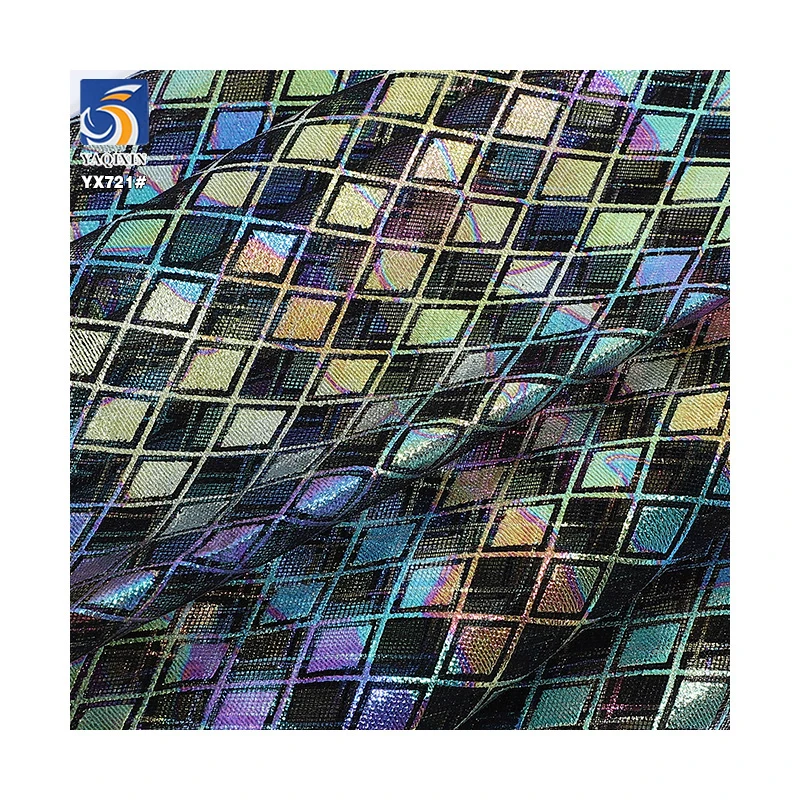 YX721 0.5 CM Plaid Printed Hot Film Tulle Fabric Lattice Stage Costume Mesh Plaid Fabric Printing Girls' Dresses Garments - 图片 4
