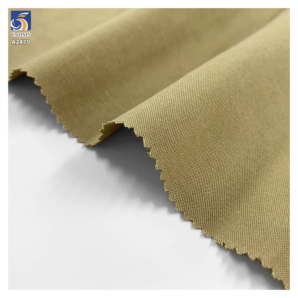 A2479 Lightweight Summer 185g/m Sand Washing 50% Lyocell 50% Cotton Woven Plain Fine Twill Fabric for Shirts and Trousers - 图片 4