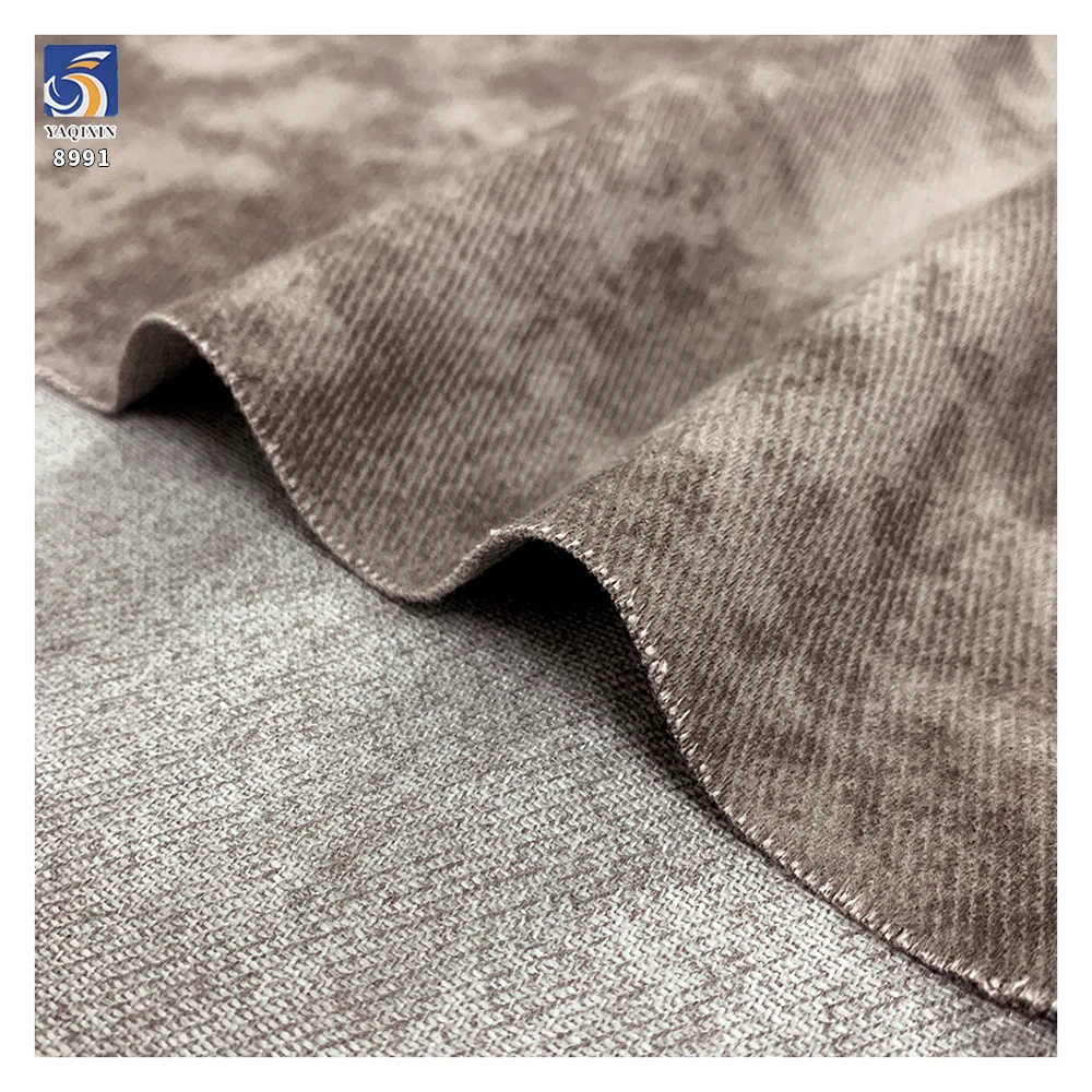 A8991 Custom Retro 360g Heavyweight Twill Fabric for Light Brown Cotton Jackets 100% Cotton Top Quality Twill Fabric - 图片 2
