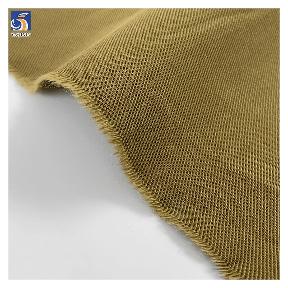 A2473 220g/m 50% Cotton 50% Lyocell Twill Fabric Khaki Polyester Cotton Blend Twill Fabric for Women's Windbreaker Jacket - 图片 5