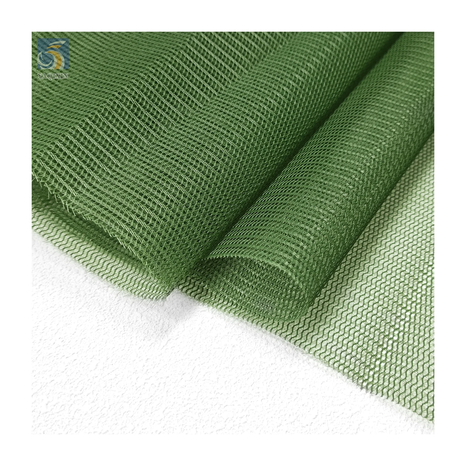 YX133 Environmental Certification 135gsm 100% Polyester Rpet Fabric Recycled Hard Mesh Fabric for Cap Bags - 图片 4
