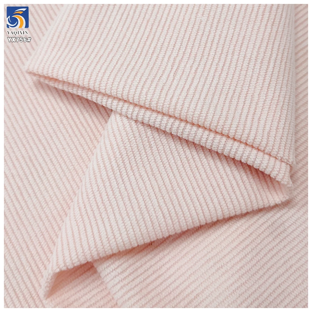 YX756 Cheap High Quality Corduroy Fabric Plain Woven 100% Polyester 11W Corduroy Fabric for Ladies Shirts Garments - 图片 6