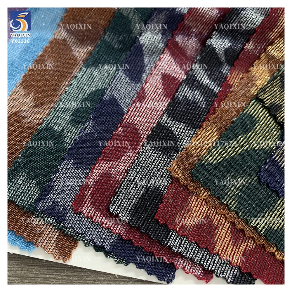 YX1136 High Quality 180gsm Spandex Tricot Stretch Knit Breathable Leopard Print Fabric for Women's Garments Dress 2 Yards - 图片 2