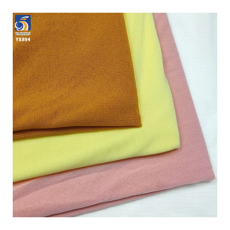 YX894 Plain Knit Korean Mesh Fabric Polyester Spandex Sheer Mesh Four-Way Stretch Fabric for Lining Base Shirt Clothing - 图片 3