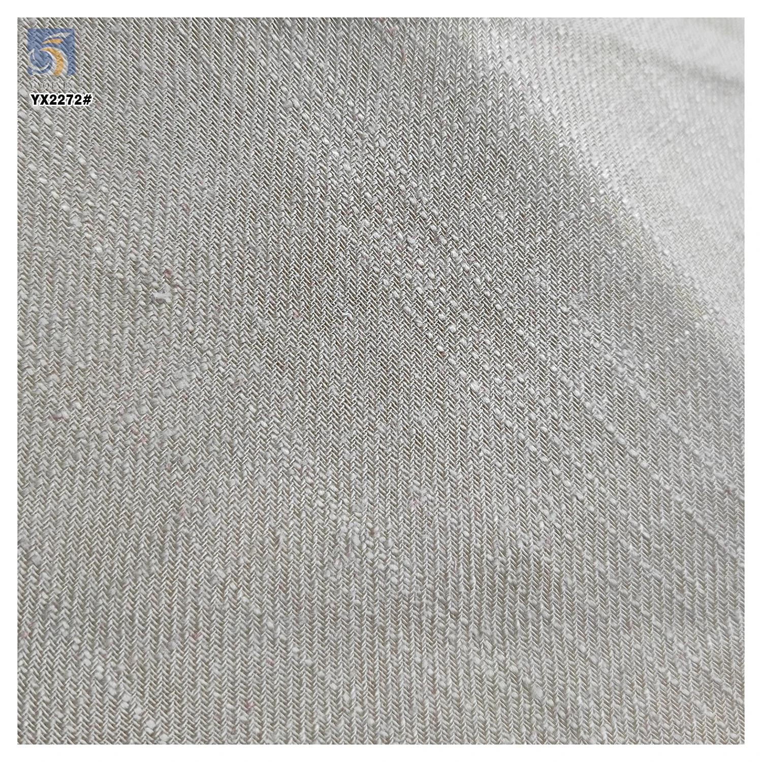 YX2272 High Quality 180gsm Twill Slub Cotton Fabric Woven Pure Color 55% Linen 45% Cotton Blend Fabric for Shirt/Pants - 图片 6