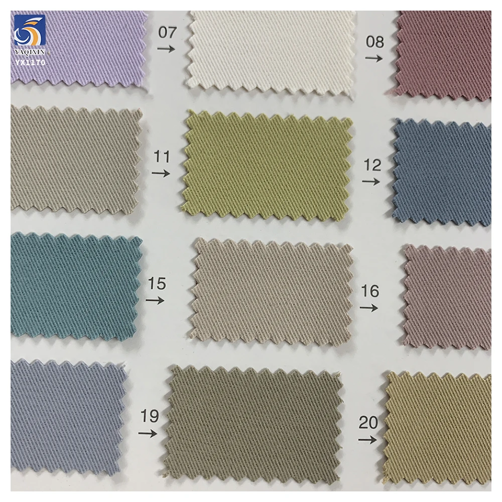 YX1170 Thicken 280gsm 100% Polyester 3/3 Twill Washed Fabric 1 Meter Plain Dyed Polyester Twill Trench Coat Dress Fabric - 图片 6