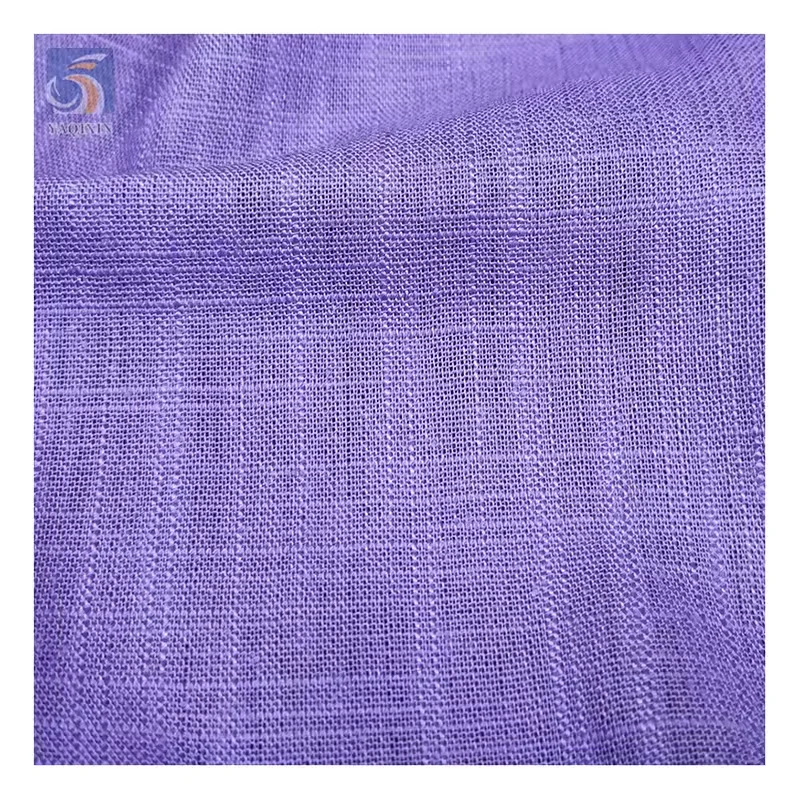 YX2377-1 Wholesale 120gsm Washed 100% Linen Fabric for Men Shirt - 图片 4