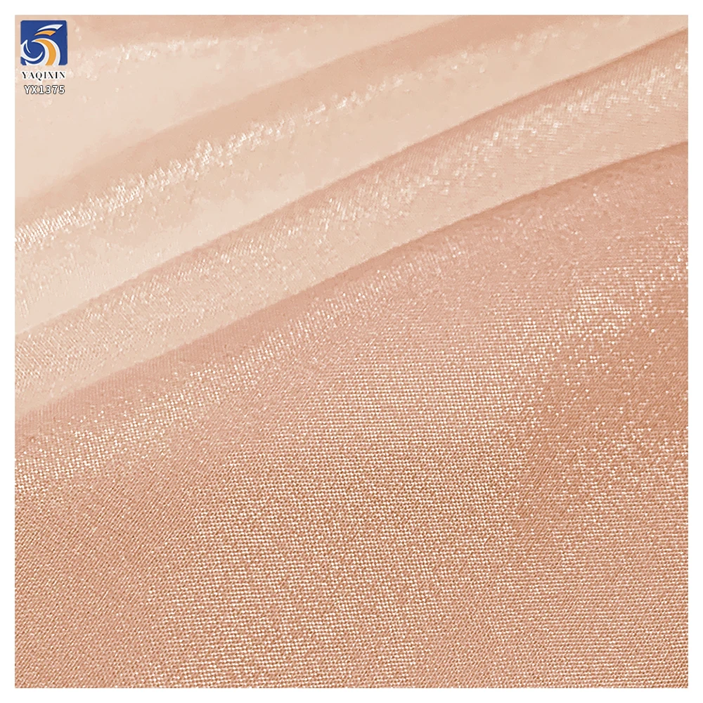 YX1375 Chinese Cheap Price 1 Yard Top Quality Density 80gsm Solid Glossy Chiffon Fabric for Sunscreen Dress - 图片 4