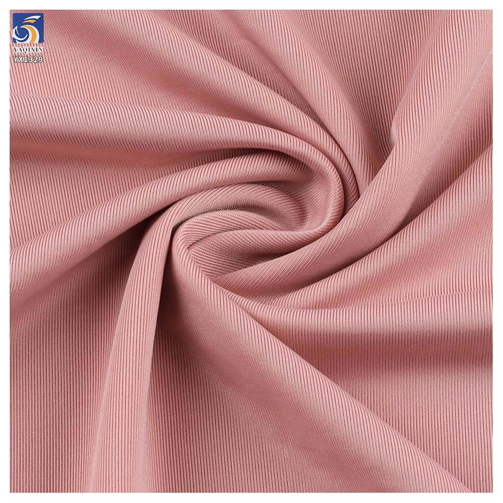 YX1329 165gsm Breathable Wear T-Shirt Yoga Fitness Sports Clothing Fabric 88% Nylon 12% Spandex Stretch Knit Yoga Fabrics - 图片 4