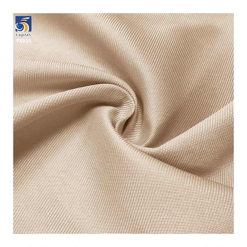 YX920 500D 270gsm Mikado Satin Fabric Online Sales Wholesale Polyester Matte Satin Light Blue Dress Mikado Fabric - 图片 5
