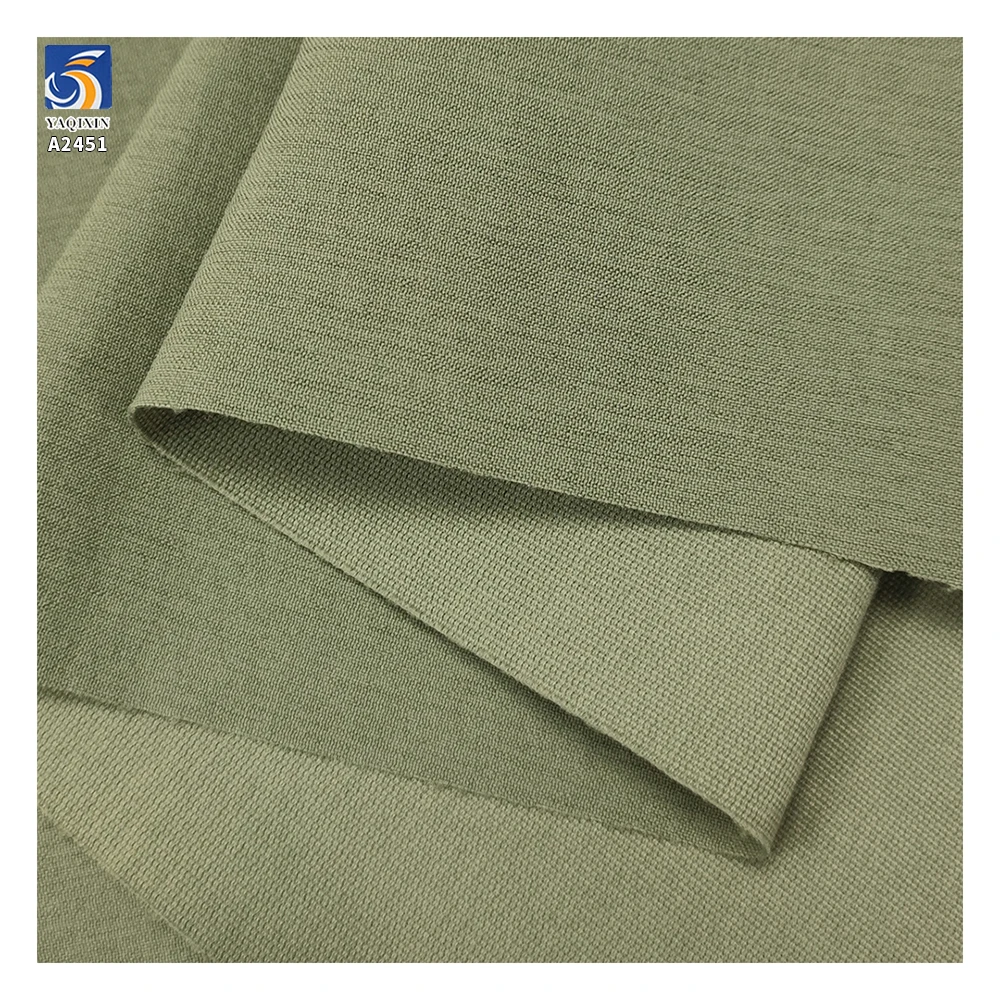 A2451 270gsm Medium Weight 60% Polyester 40% Composite Silk Stretch Fabric New Materials Poly Poplin Thin Stretch Shorts Fabric - 图片 6