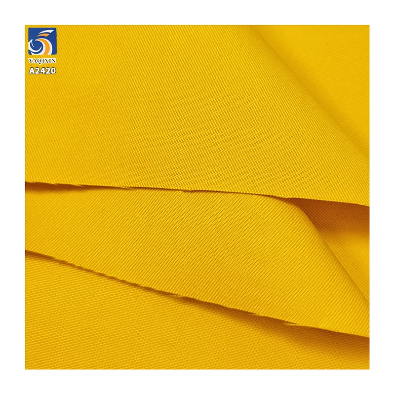 A2420 220g/m² 70% Cotton 30% Nylon Double-Sided Twill Fabric Windbreaker Jacket Wear-Resistant Crisp Twill Cotton Fabric - 图片 4