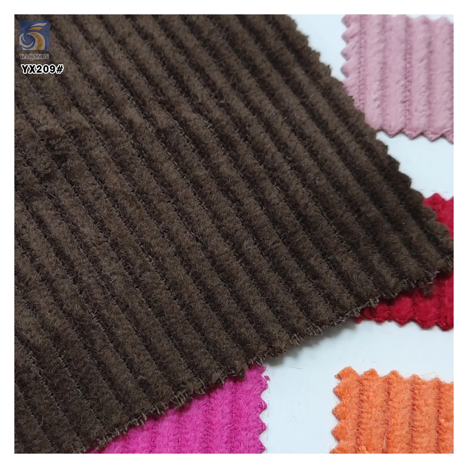 YX209 Cheap Prices 8 Wale 350gsm Heavy 100% Cotton Corduroy Fabric for Clothes Dress - 图片 5