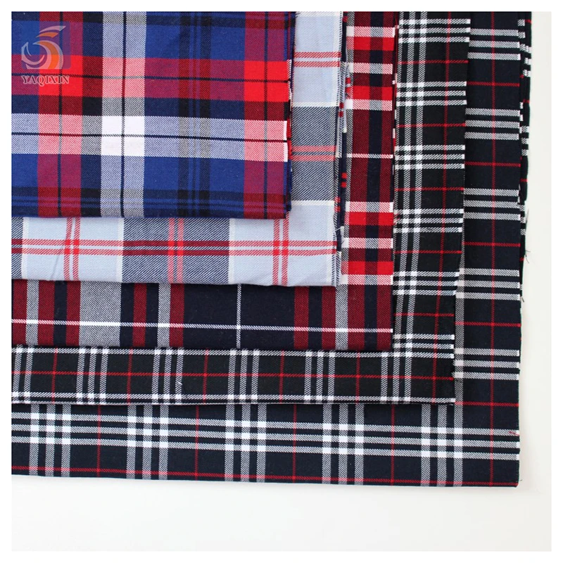 300D Classic Scotland Custom Plaid Check Shirt Fabrics Cotton TC Yarn Dyed Woven Fabric for Shirts Skirts Uniforms - 图片 3