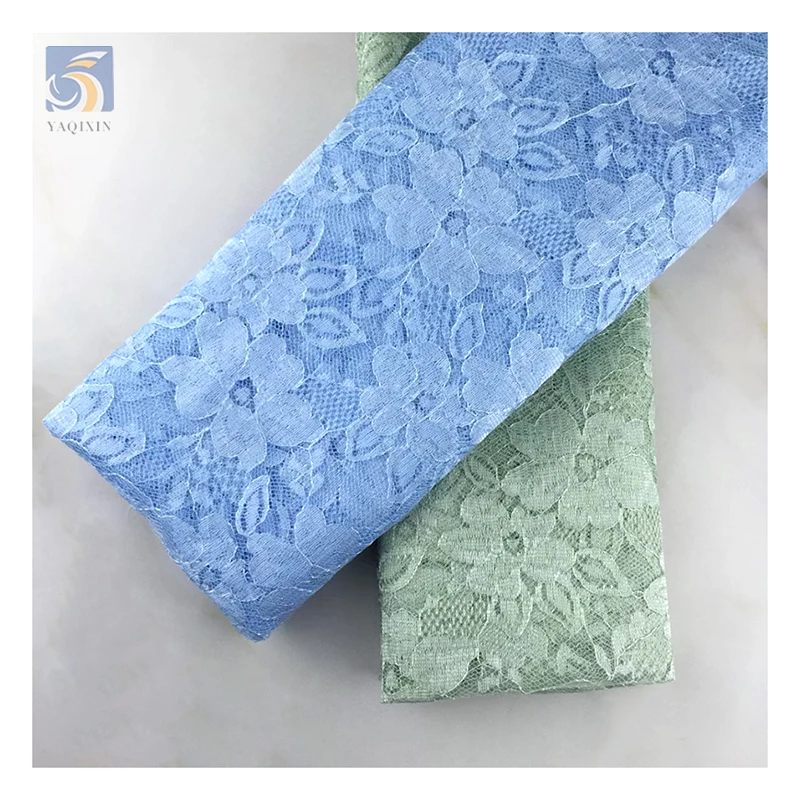YX2599 New Arrival Bridal Chantilly Lace Fabric 5 Yards Beautiful Floral Pattern Jacquard Fabric for Clothing Lace - 图片 6