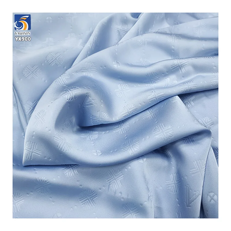 YX900 Cameroon Traditional Pattern Jacquard Satin Fabric Customizable Pattern Double-sided Satin Jacquard Fabric for Clothing - 图片 5