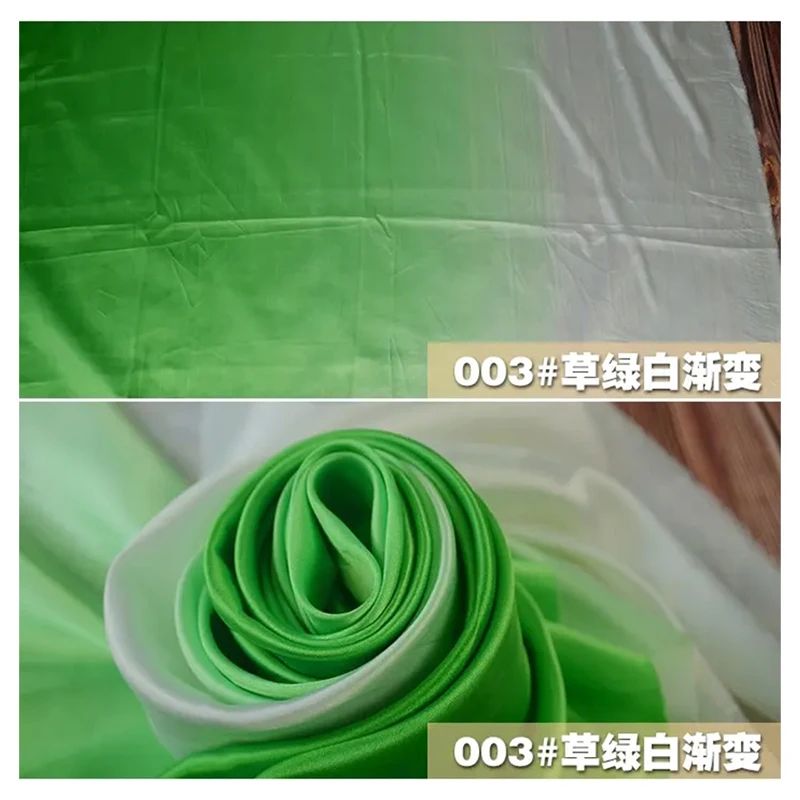 2025 New Design Digital Printed Gradient Ombre Satin Fabric Polyester Imitation Silk Material Satin Fabric Gold Supplier - 图片 5
