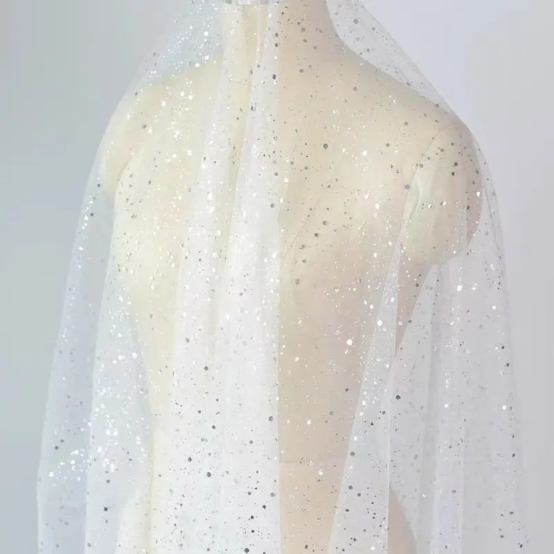 YX849 Tulle Stock Wholesale Gold Film Printing | Camouflage Tulle Fabric for Ink Splash Dress | USA Export - 图片 2
