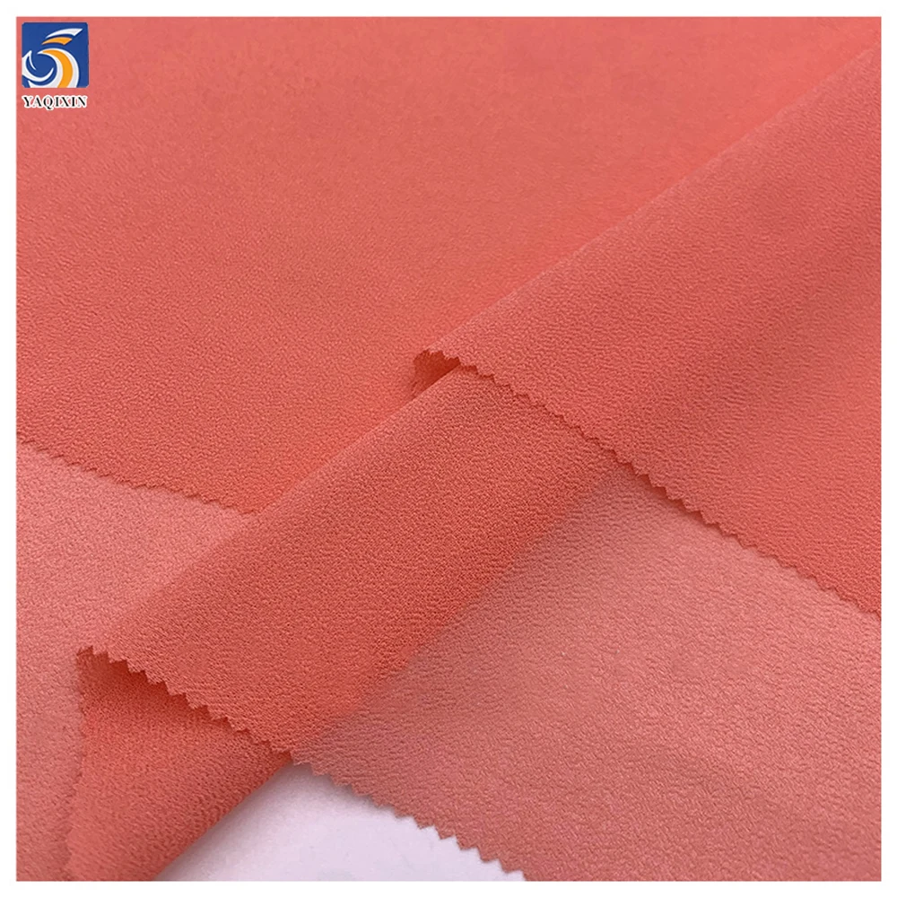 YX879 New Material Thin and Soft 100% Polyester 68gsm Silk Chiffon Fabric Woven Georgette Algae Green Chiffon Fabric - 图片 6