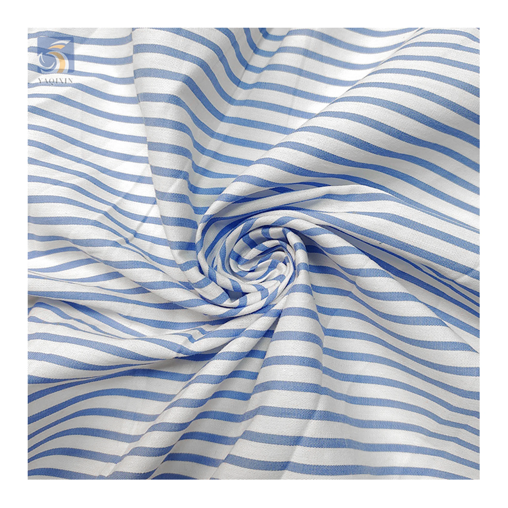 YDL6046 Wholesale 120gsm Yarn Dyed 100% Cotton Stripe Fabric Vertical Striped Cotton Fabric for Pants Suit Dress - 图片 6