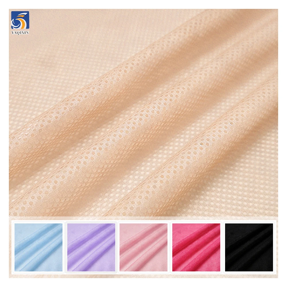 YDM004 High Quality 75D 100%Polyester Knit Mesh Fabric Basketball Sports Mesh Vest Fabric