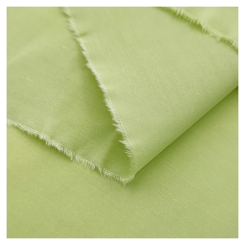 A2196 115gsm 50% Polyester 50% Cotton Fabric Super Soft and Comfortable Woven Cotton Fabric for Women's Shirt - 图片 5