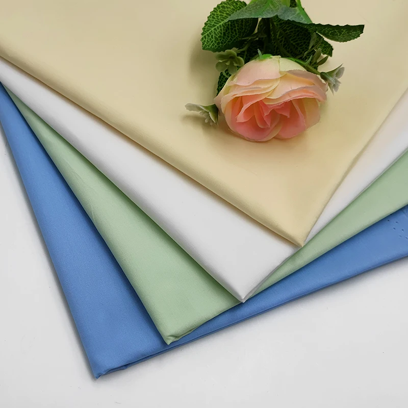 A2134 High Quality Australian Cotton Fabric for Women Dress Polyester Cotton Poplin Fabric Shirt Fabric Woven Plain - 图片 6