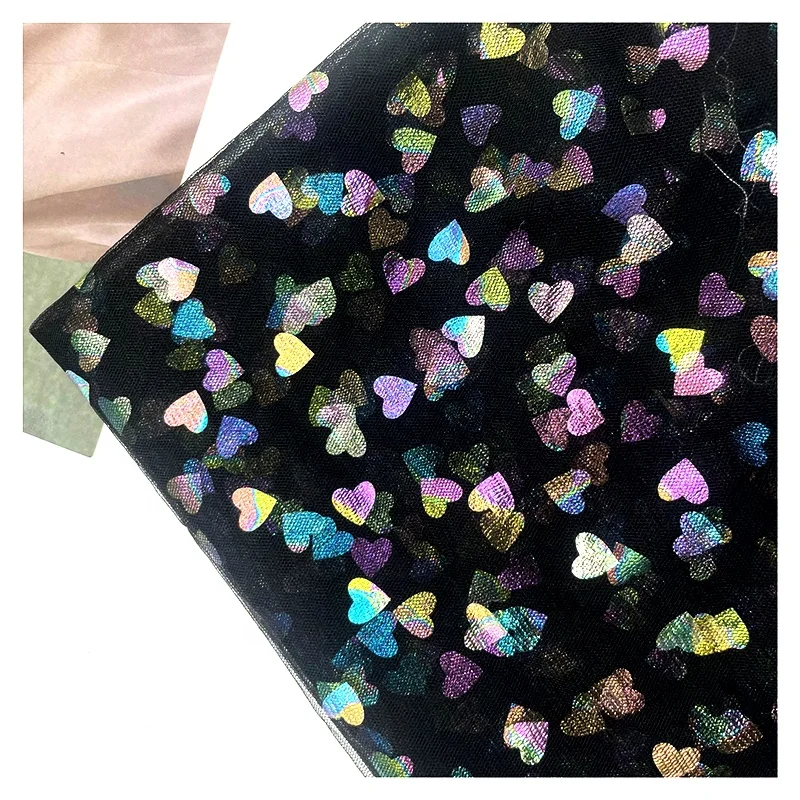 2025 Wholesale Valentine Heart Print Film Fabric | Girls Lace Dress Material | OEKO-TEX Certified | US Market - 图片 3
